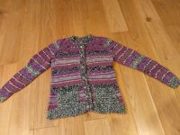 Strickjacke lila-grau gestreift mit Taschen, Handarbeit Saarbrücken-Halberg - Brebach-Fechingen Vorschau