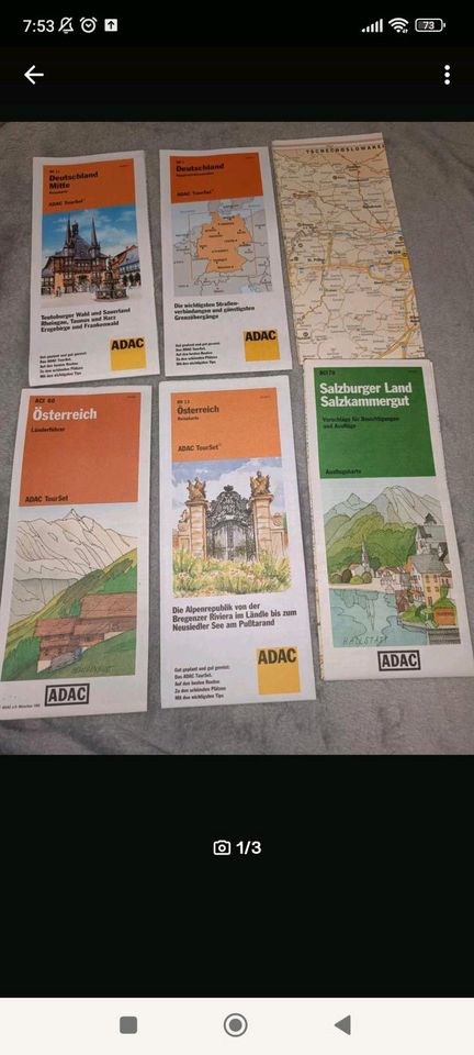 Karten, Reisekarten, zu verschenken in Ballenstedt