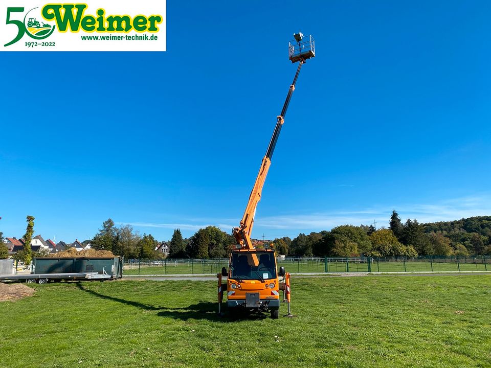 Multicar M30 + Blumenbecker Hubsteiger Teleskoparbeitsbühne HM21T in Lollar