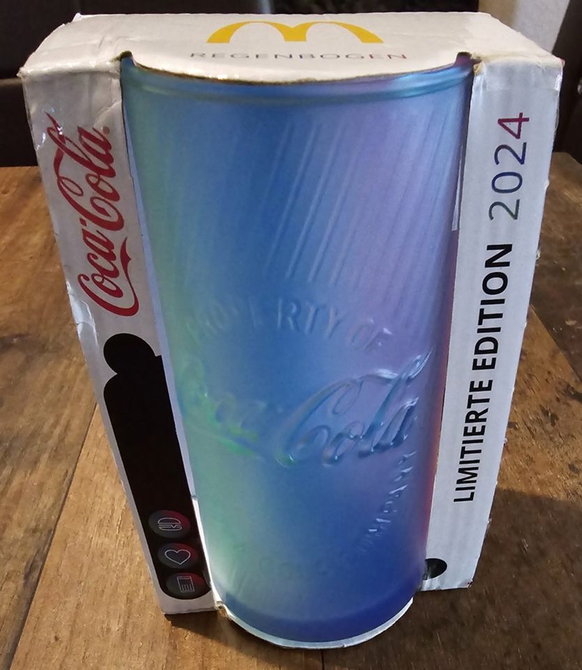 Mcdonalds Coca Cola Glas Österreich 2024 Regenbogen in Oyten
