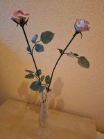 Kristallvase mit Porzellanrosen Porzellanblüte Rose Deko Nordrhein-Westfalen - Alsdorf Vorschau