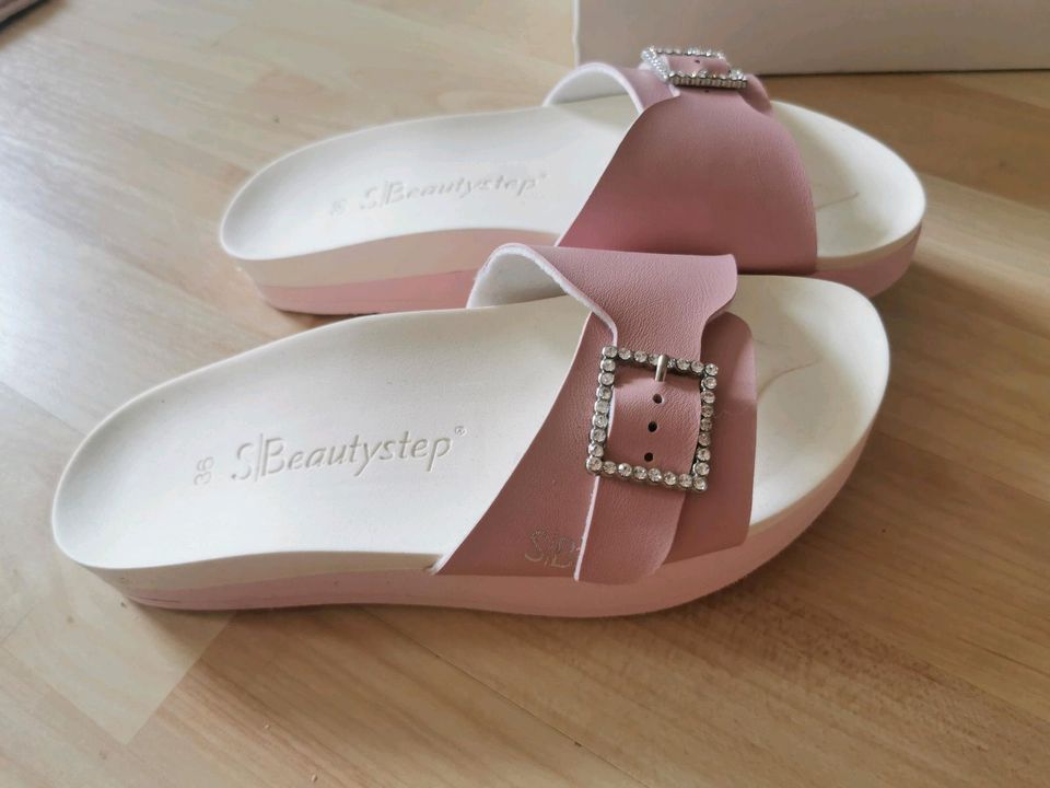 Birkenstock Beauty Step rosa Zvarowskisteine gr 36 Neu in Hildesheim