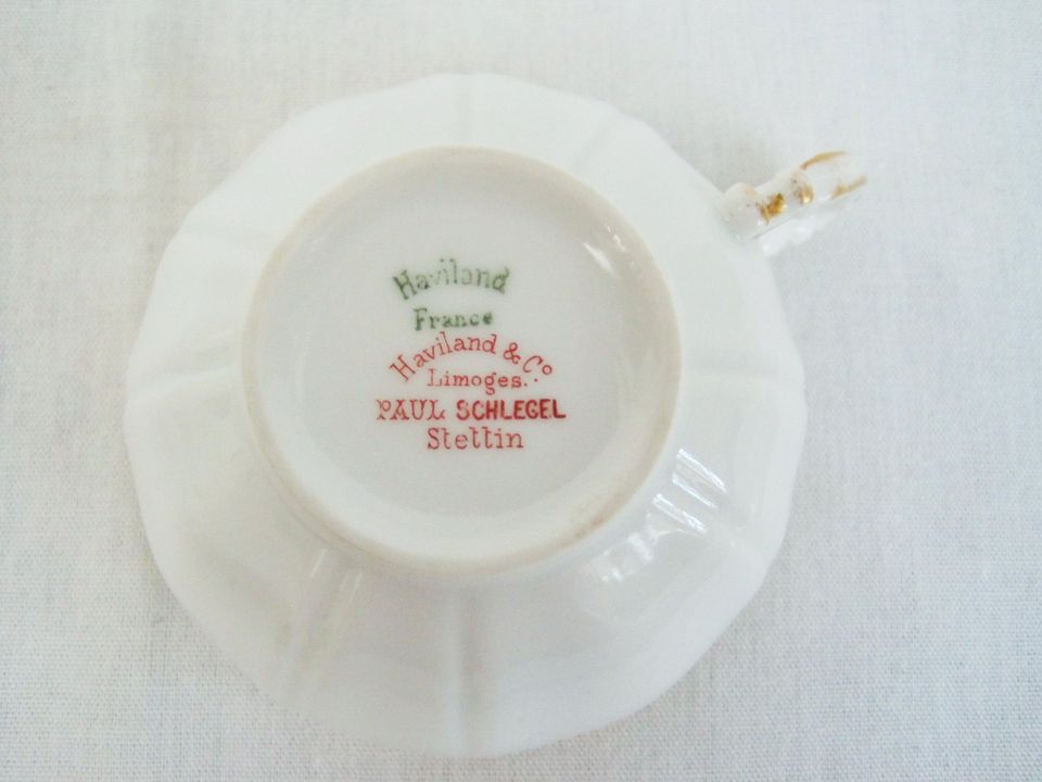 Limoges Haviland Ranke Teetasse + UT Paul schlegel Stettin in Bad Schwartau