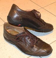 Lloyd dunkelbraue Leder Sneaker Schuhe in Größe 42 1/2 Baden-Württemberg - Ulm Vorschau