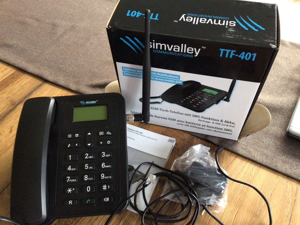 GSM-Tischtelefon simvalley TTF-401 in Harsewinkel