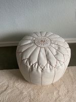 Boho Lederpouf Sitzpouf Leder Weiß sitzkissen Deko Eimsbüttel - Hamburg Eimsbüttel (Stadtteil) Vorschau