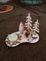 Teelichthalter Weihnachten,  Winterlandschaft,  Kerzenhalter Holz Nordrhein-Westfalen - Hilchenbach Vorschau