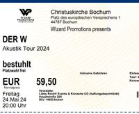 Der W Akustik Tour 2024 +++ 1 Ticket ++ Bochum 24.5.24 Nordrhein-Westfalen - Oer-Erkenschwick Vorschau