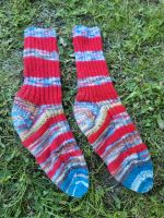 Handgestricke Wollsocken Gr. 37/38, Hand Made Hadern - Blumenau Vorschau