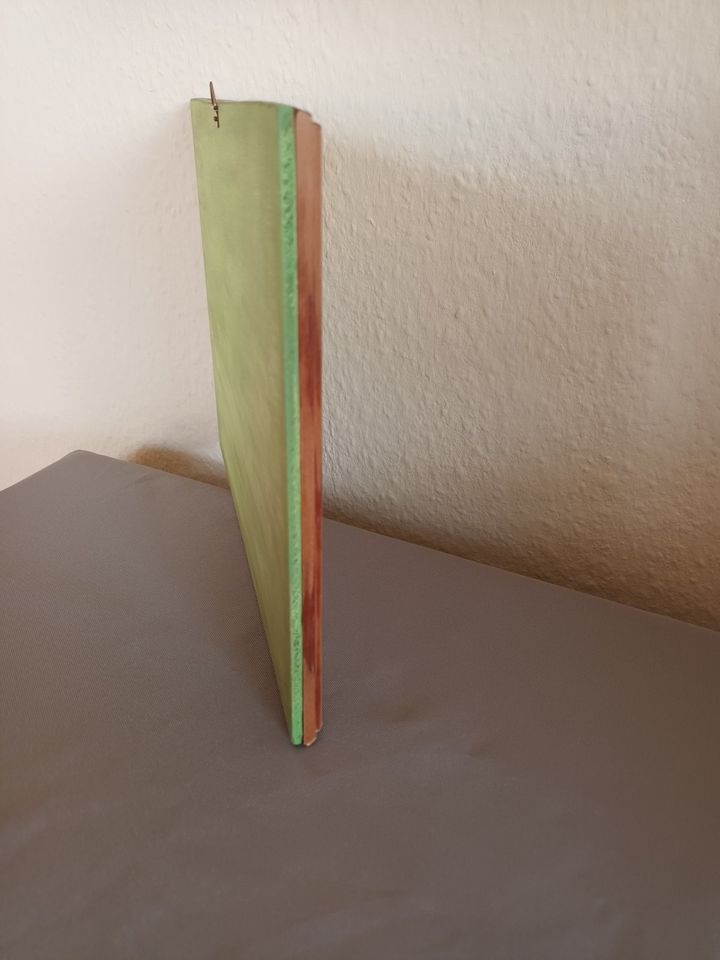 Kleines handgemaltes Bild auf Platte Holz Stiefmütterchen Unikat in Wedel