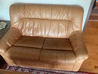 Sofa Couch Retro Vintage Leder braun 2er Köln - Heimersdorf Vorschau