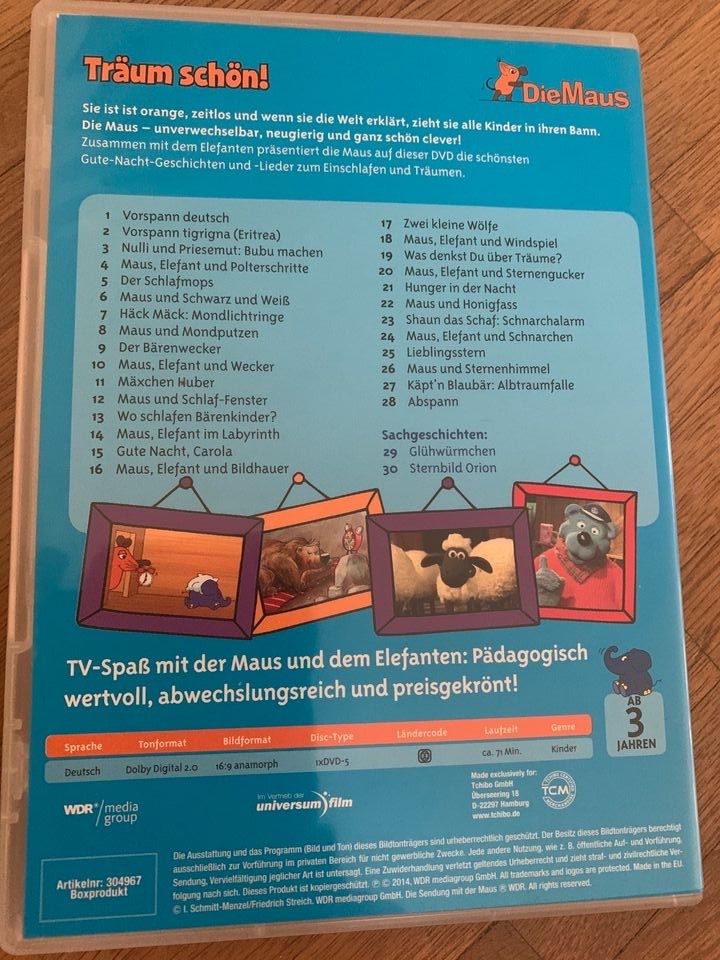 Die Maus,  Geschichten mit der Maus, DVDs in Erlangen