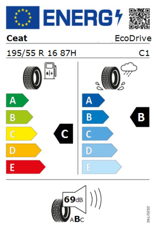 4x Sommerreifen Ceat EcoDrive 195/55 R16 87H in Deggendorf