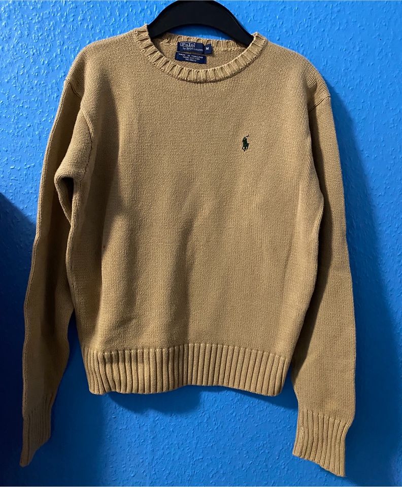 Polo Ralph Lauren Pullover beige Gr.M 158 Baumwolle in Frankfurt am Main