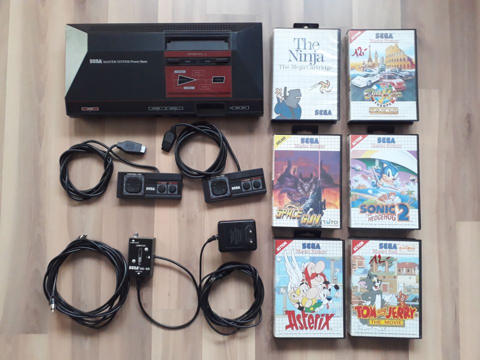 Spielkonsole Sega Master System mit 2 Controller + 6 Spiele in Saarbrücken
