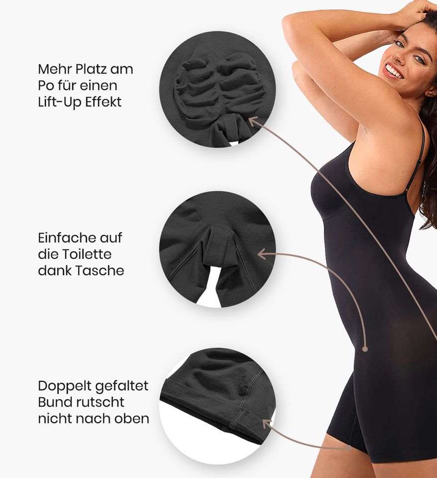 Creamy Bodysuit Sculpting mit Hose Shapewear schwarz XL - NEU in Hamburg