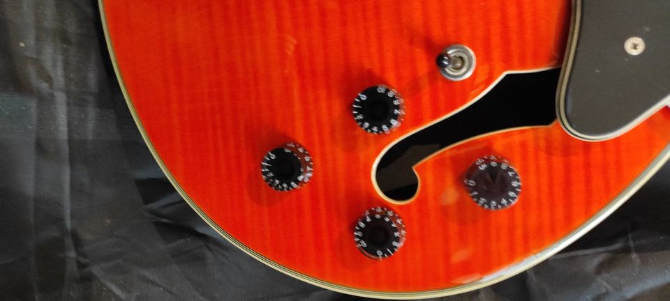 Weller Gitarre ES335/339 Style transparent orange Semi-Hollow in Essen