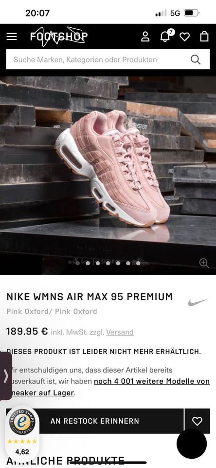 Nike Air Max Premium 95 Sneaker 38,5 Force TN Jordan in Berlin