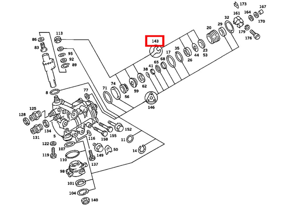 Mercedes Reparatursatz W107 W126 Lenkgetribe Lenkung A1074600037 in Obertshausen