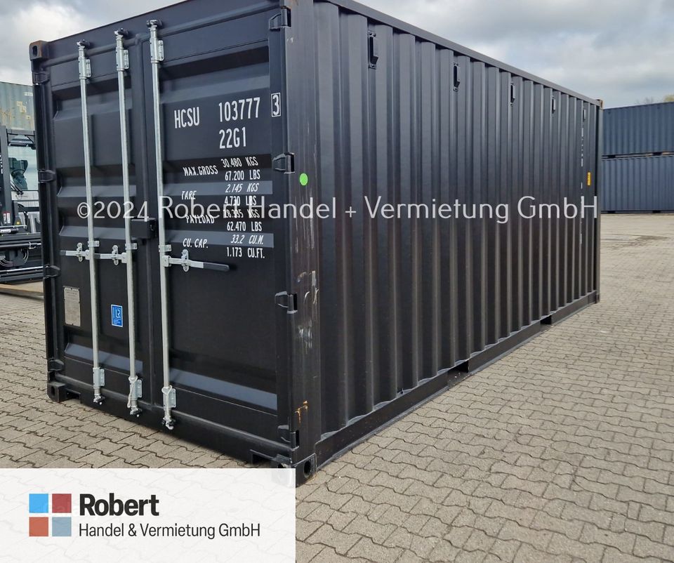 NEU 20 Fuß Lagercontainer, Seecontainer, Container; Baucontainer, Materialcontainer in Samern