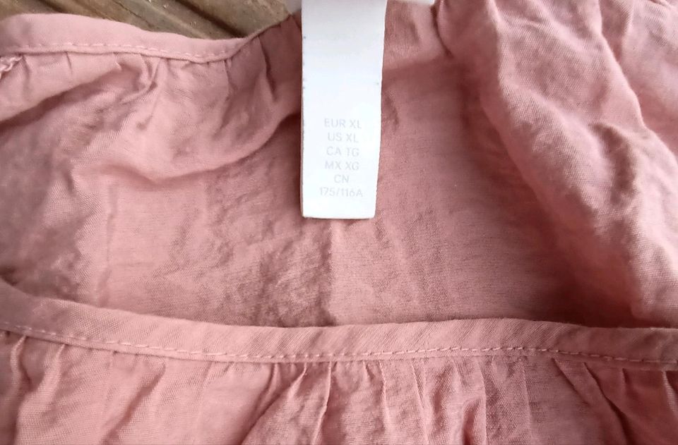 H&M Kleidchen Hängerchen Tunika Gr.XL rosa neuwertig in Rudolstadt