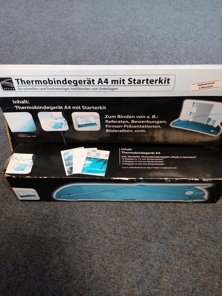 SCHNÄPPCHEN!!! Thermobindegerät NEU inkl Thermobindemappen in Volkach