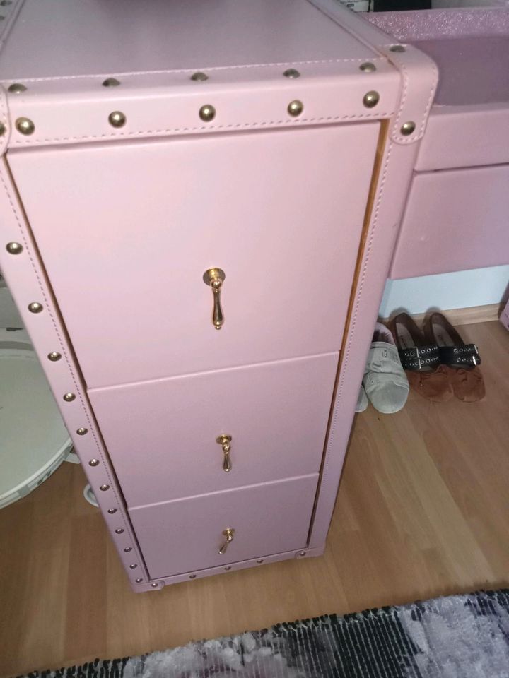 Kare Design Schminktisch rosa Leder Barbie in Nordholz