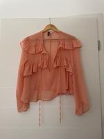 Bluse mit Volants - H&M, lachsfarben, Größe S, nie getragen München - Trudering-Riem Vorschau