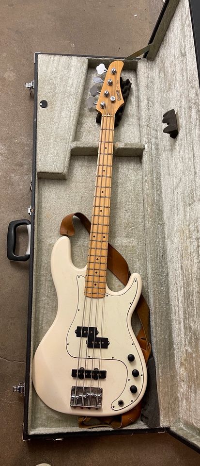 Hohner Professional PJ Bass Bassgitarre 1988 vintage weiß in Kiel