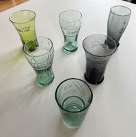 6 Gläser bunt, Trinkgläser, Glas, Coca-Cola, Bacardi, Cola-Glas Bayern - Herzogenaurach Vorschau