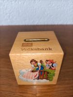 Spardose aus Holz Volksbank/Raiffeisenbank von ca 1988 Bayern - Würzburg Vorschau