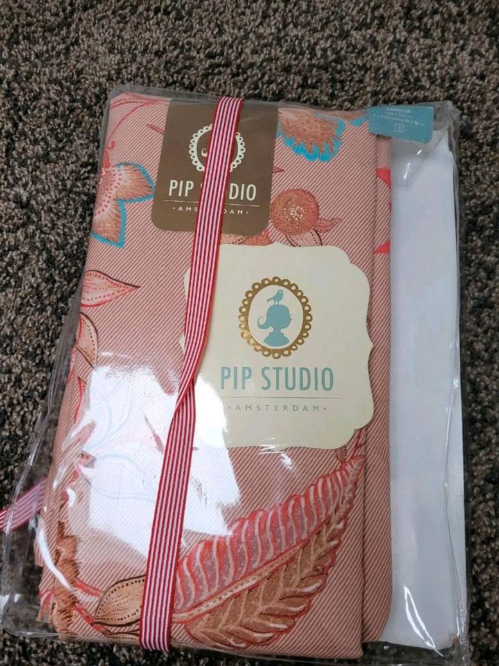 NEU Pip Studio Bettwäsche 155x220 Royal Birds khaki pink in Wetschen