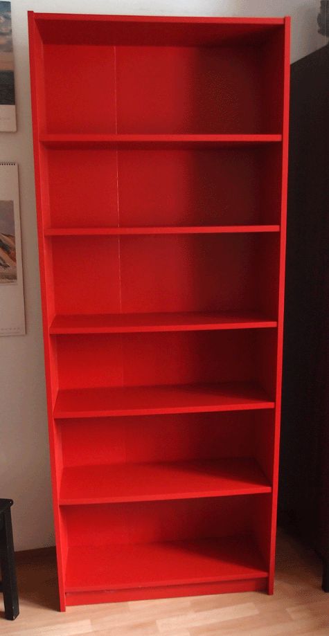 Ikea Billy Regal in Rot, 6 Böden, guter Zustand in Fürth