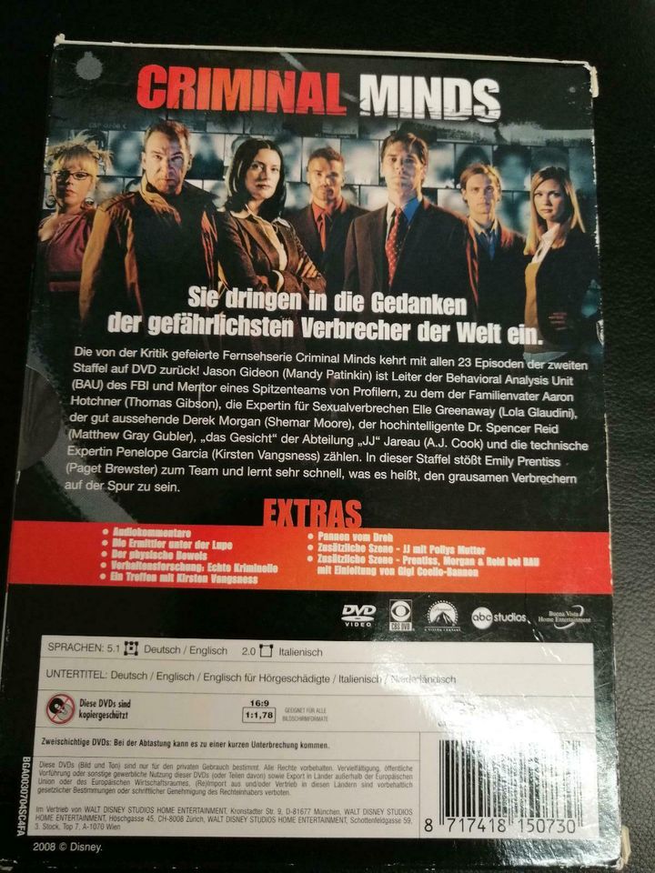 Criminal Minds Staffel 1+2 DVD in Kiel