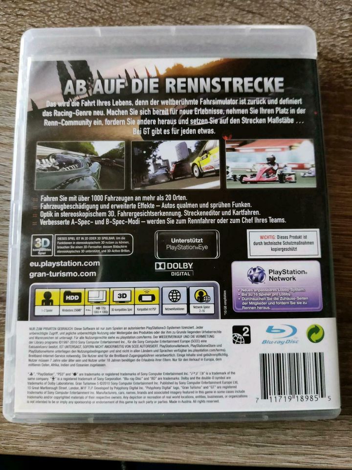 PS3 Spiel Gran Turismo 5 in Meine