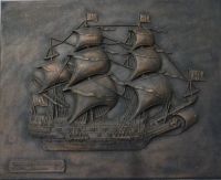 Kupferrelief / Wandbild Trireme Romana Niedersachsen - Pattensen Vorschau