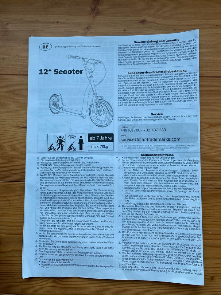 Bikestar Scooter Tretroller Kinderroller Luft Sport Edition in Sömmerda
