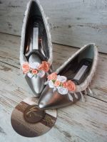 Ballerinas Märchenbraut Vintage Hippie Boho Unikate Metallic 37 Hessen - Langenselbold Vorschau