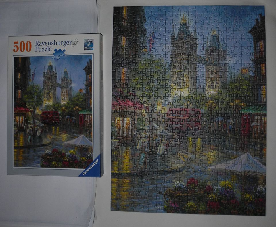 Puzzle Malerisches London; Ravensburger Puzzle 500 Teile komplett in Neustadt an der Weinstraße