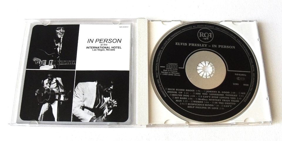 CD  Elvis Presley - In Person  1969 in Berlin