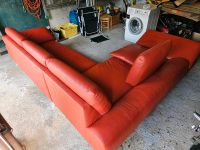 Leder Sofa Rot W. Schilling Baden-Württemberg - Emmendingen Vorschau