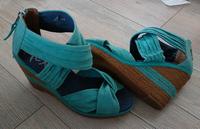 mexx Sandalen mit Keilabsatz,Gr.37, geflochten, top Zustand Brandenburg - Schulzendorf bei Eichwalde Vorschau