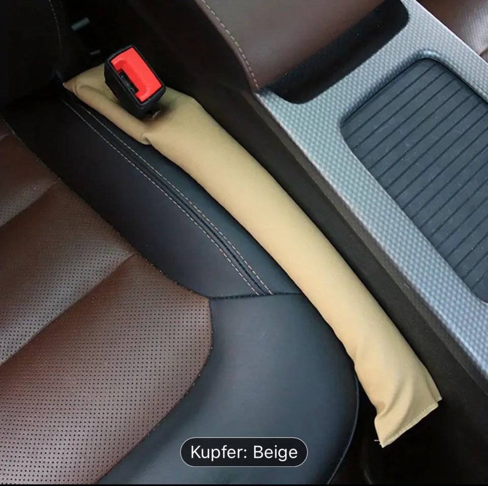 2 Stück Autositz Lückenfüller beige Kunstleder PU Leder neu in Rostock