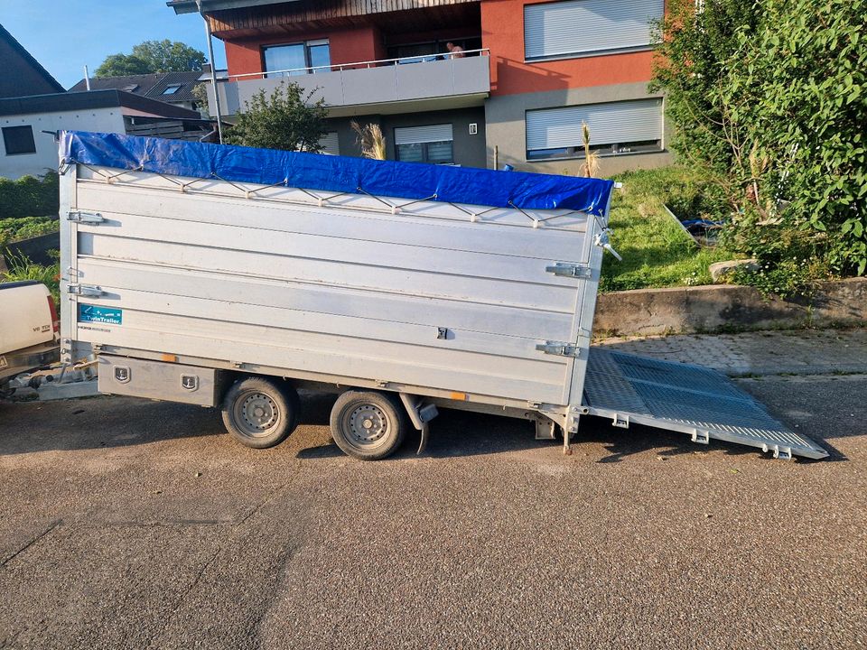 Twintrailer TT 35-35 3,5t Kipper Maschinentranporter in Weingarten (Baden)