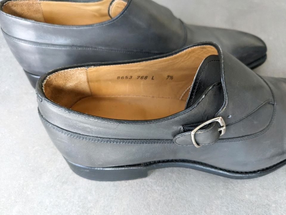 Carlos Santos Herrenschuh single monk,  grau UK 7,5 in Bonn