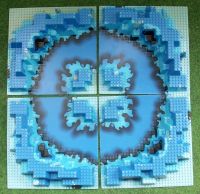 Lego 4 Bauplatten Blau 3D Wasser Bauplatte München - Trudering-Riem Vorschau