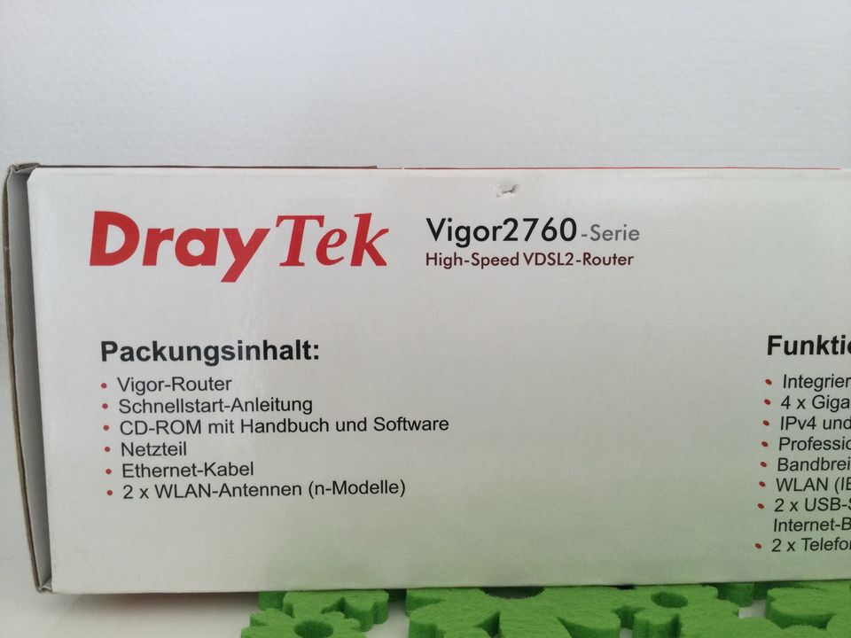 DrayTek High-Speed VDSL2-Router (Vigor2760), unbenutzt, neuwertig in Olching