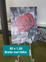 Rosenbild auf Leinwand, sehr guter Zustand Niedersachsen - Römstedt Vorschau