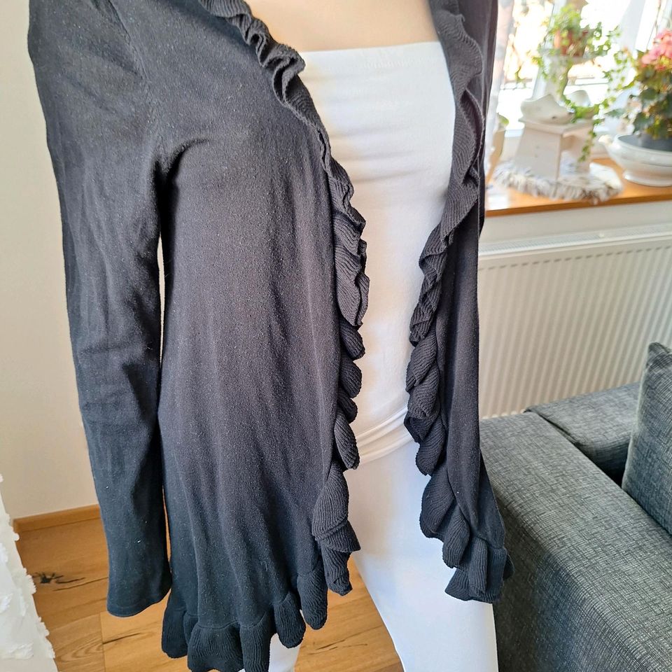 ❤️ Street One Jacke Strickjacke Cardigan schwarz Gr. L in Birkweiler