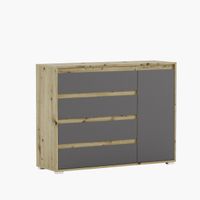 Kommode Eiche/Grau Schranck Anrichte Sideboard Nordrhein-Westfalen - Beelen Vorschau